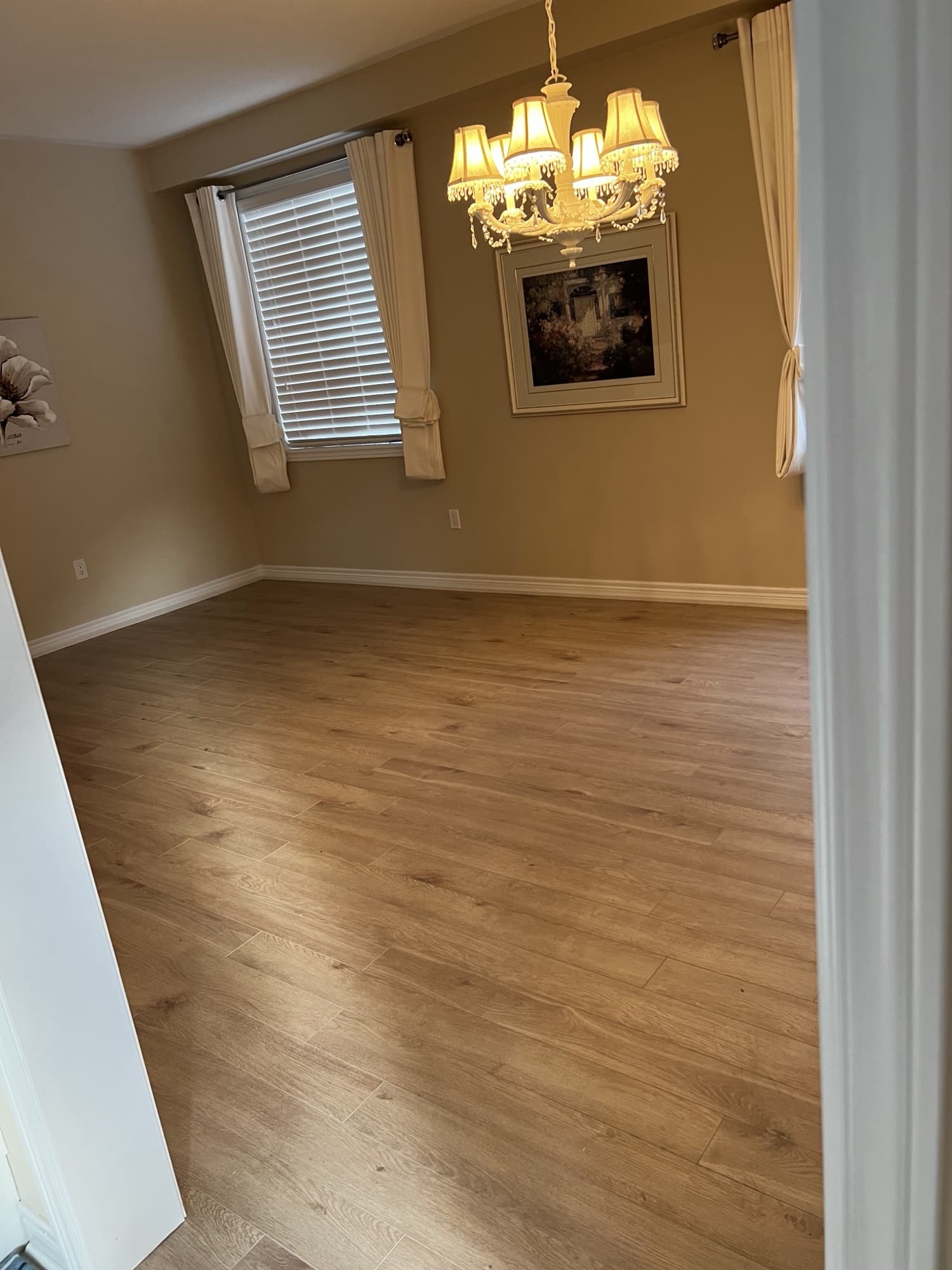 Laminate flooring sample